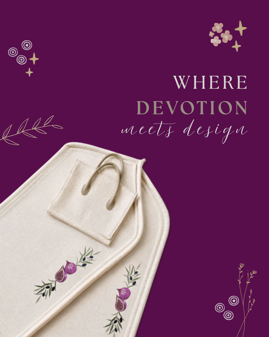 Embroidered Prayer Mat with Travel Sleeve